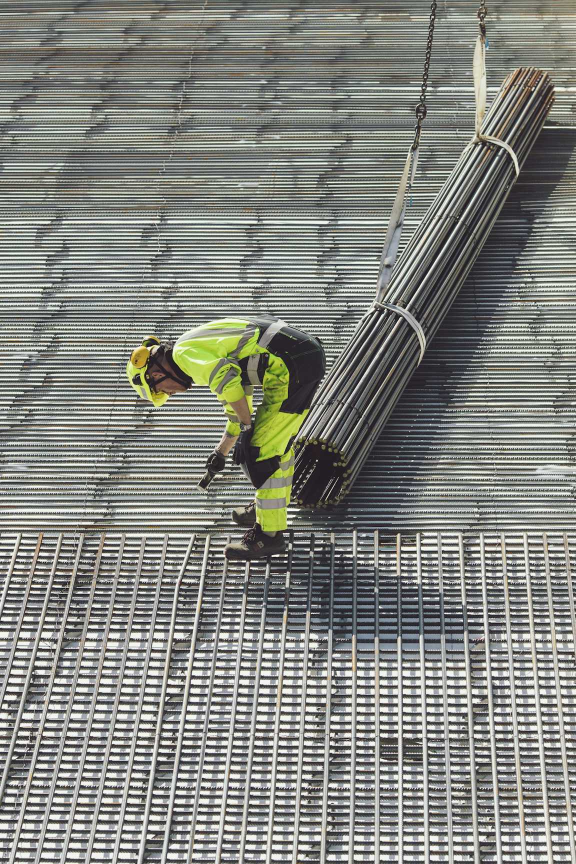 Engineers in hardhats on a work site