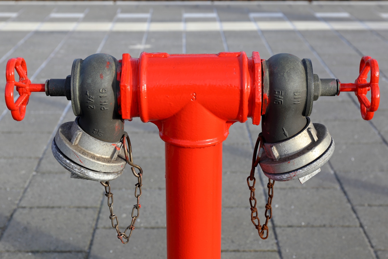 Fire-protection system with hydrant and riser