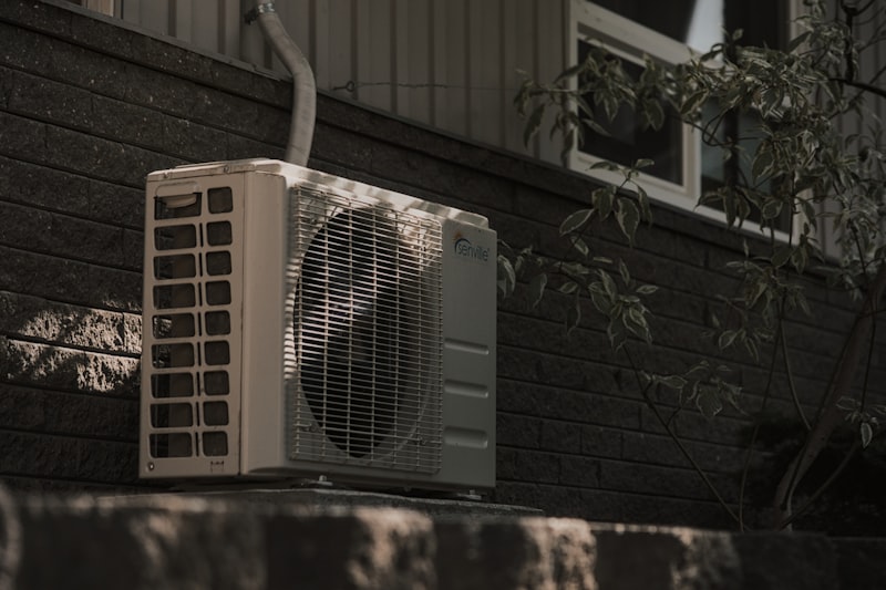 HVAC condenser units and ductwork